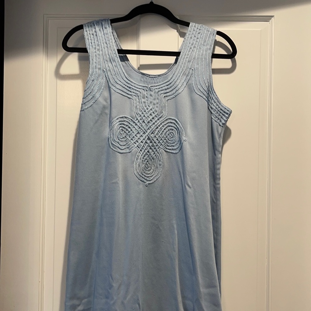 Midi Moroccan caftan light blue